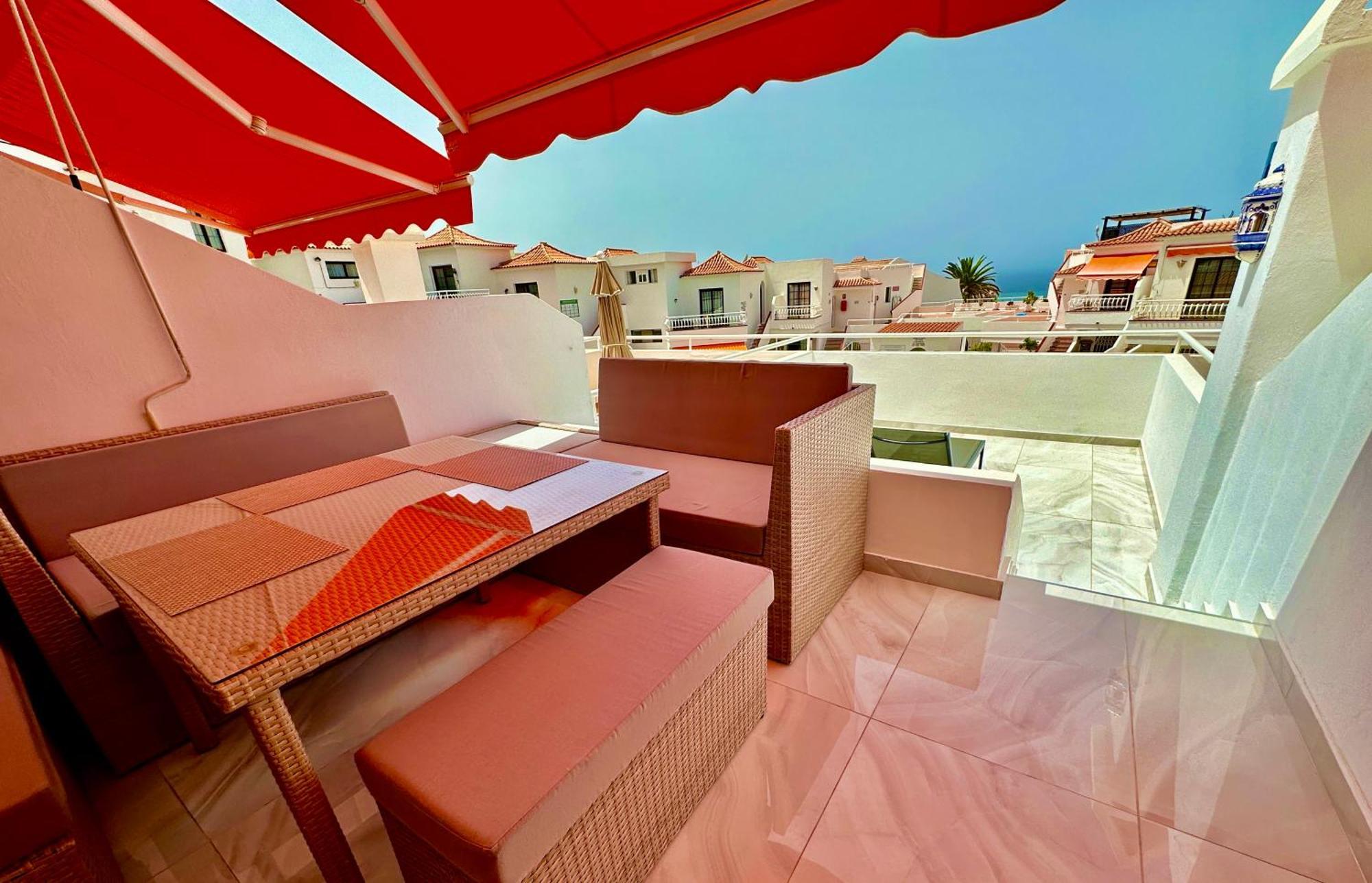 شقة Luxury Diamond - Ocean View, Big Terraces, Air Con, Wifi لوس كريستيانوس المظهر الخارجي الصورة