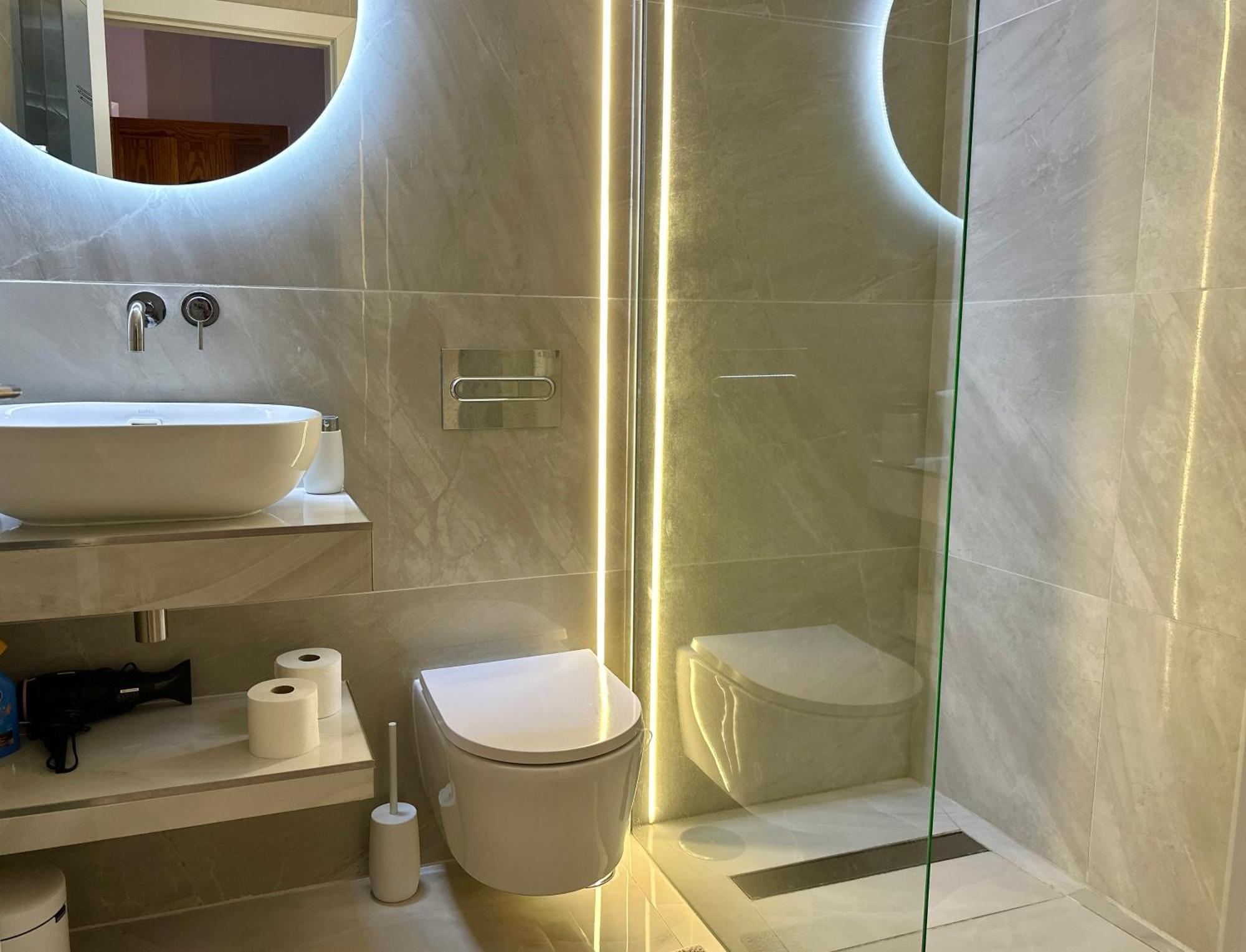 شقة Luxury Diamond - Ocean View, Big Terraces, Air Con, Wifi لوس كريستيانوس المظهر الخارجي الصورة
